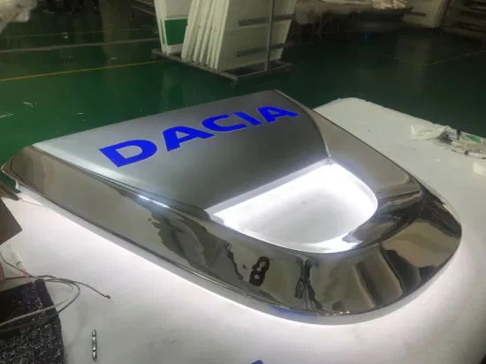 カスタマイズされたデザインのアクリル LED ライト車のロゴ看板